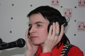 В студии радиостанции «Премьер». Фото Ирины Казанкиной