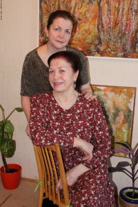Ливия Николаевна с дочерью Верой
