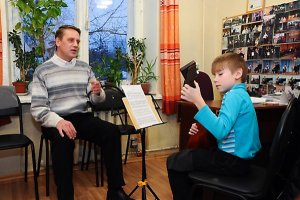 Николай Орлов с учеником