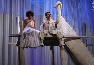 Виталий Полозов в роли Пьеро. Спектакль «Дон Жуан» Вологодского драматического театра