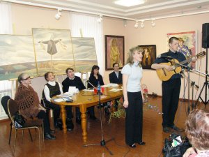 Вологодский Клуб любителей искусства. Творческий вечер поэта Ольги Фокиной. МТЦ «Дом Корбакова». 28 марта 2009 года. Фото ВОКГ