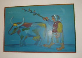 Выставка Генриха Асафова «Баба, мужик, корова» открылась в арт-галерее «Красный мост»