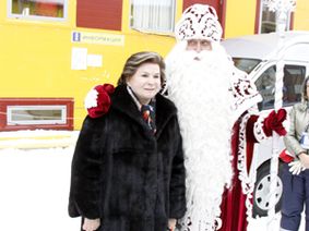 Российский Дед Мороз принял участие в открытии Кубка мира по лыжным гонкам в Рыбинске
