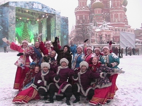 Ансамбль «Гостья» принял участие в праздничной программе «Рождество Христово» на Красной площади в Москве