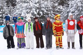 Владения Российского Деда Мороза посетила активная молодежь из Великого Устюга, Котласа и Кич-Городка