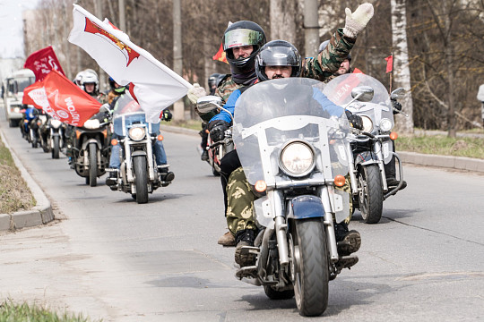  Участники мотоагитпробега «Победа» отправятся в западные районы Вологодской области