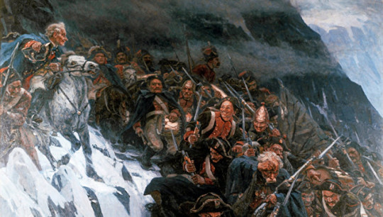 24 сентября 1799 года войска под командованием Суворова совершили переход через Альпы