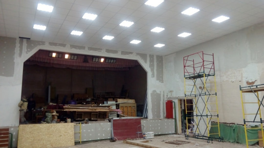 В селе Никольский Торжок Кирилловского района идет капитальный ремонт Дома культуры