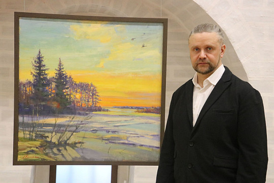 Пейзажи Вологодчины представил на своей выставке череповецкий художник Евгений Калачёв
