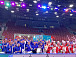 Череповецкие барабанщицы участвовали в параде в честь открытия Чемпионата Европы по футболу