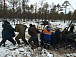 Поисковые работы в Тешемлевском болоте, на месте крушения самолета ПЕ-2. Фото сайта vop35.ru