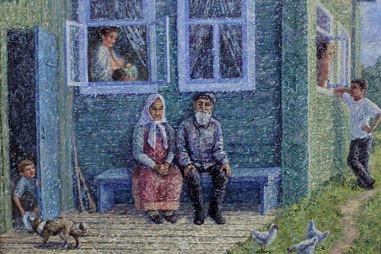 О деревне – с любовью: в Мастерской Пантелеева открылась выставка сямженского живописца Светланы Зобниной
