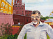 Автопортрет у Кремлевской стены. 2012