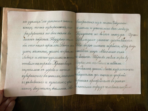Копии школьных тетрадей столетней давности появятся в классе сельской школы в музее «Семёнково»