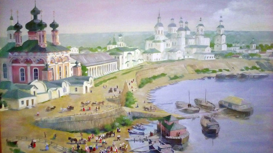 Выставка московских художниц «Великие города России» открылась в Великом Устюге