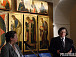 На выставке иконостаса Успенского собора в Московском Кремле