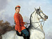 Лейб-гусар на коне (Портрет К.А. Дружинина). 1870. Николай Сверчков