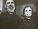 В деревне Большой Кривец. Иван Юров и его жена Евдокия. 1950.