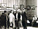 А. Ф. Поздняков с женой на выставке Б. И. Горбунова, 24 июня 1990