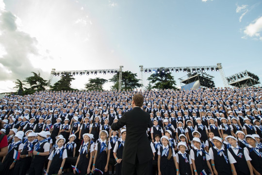 Вологжане – участники Сводного детского хора выступили в Крыму на праздничных концертах, посвященных Дню России