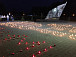 В Череповце волонтеры выложили из горящих свечей изображение военно-санитарного поезда №312