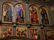 Фрагмент иконостаса церкви Иоанна Предтечи в Рощенье. Иконы, хранящиеся в Вологодском музее-заповеднике, заменены баннерами