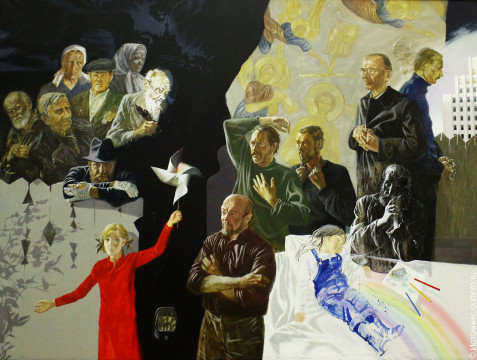О времени и о себе: в Вологодской картинной галерее открылась персональная выставка Юрия Воронова