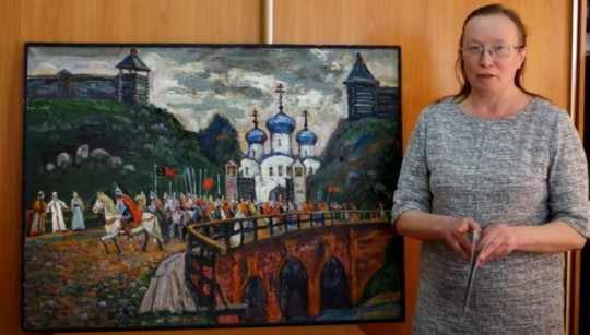 Видеопроект «Экспонат»: Белозерский музей обращает внимание зрителей на картину Владимира Корбакова «Легенды Белозерья»