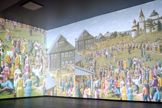 Мультимедийной выставкой живописи Георгия Попова открылось по новому адресу арт-пространство FABRICA