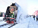 Вологжане встретили новогодний поезд Деда Мороза