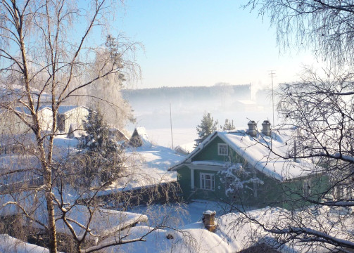 Красоту вологодской зимы в стихах и на фотографиях отразила Наталия Трофимова, руководитель творческого объединения «Объектив»
