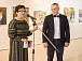 Арт-директор галереи современного искусства «Красный мост» Людмила Коротаева и художник Андрей Осипов