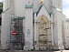 Реставрация фасадов колокольни Софийского Собора в Вологде близится к завершению. С июля здесь работает бригада вологодских специалистов