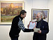 Георгий Филимонов на выставке Владислава Сергеева в картинной галерее