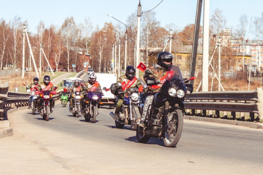 1200 километров по дорогам Вологодчины проедет мотоагитпробег «Победа» 