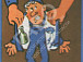 Из журнала ЦК КПСС «Агитатор» – плакат о вреде пьянства. 1985-1987 гг. Из фондов ГАВО
