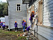 Волонтеры культуры завершили покраску старинного особняка на Советском проспекте, 48. Фото vk.com/scult35