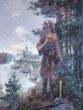 С книгой «Святой предок рода Романовых» познакомил устюжан художник Владимир Латынцев