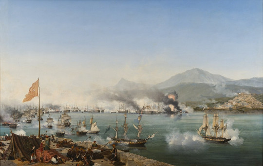 20 октября 1827 года русский флот с союзниками разгромил турецкий флот в Наваринском сражении у берегов Греции