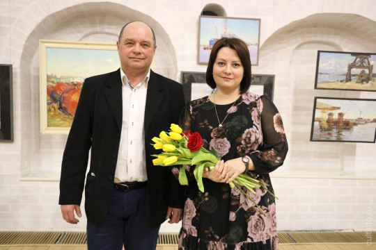 «Два мира» представили череповецкие художники Любовь Борисова и Антон Иоганн в Вологодском кремле