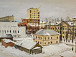 Евгений Молев. Снежный март. Вид из окна мастерской. 2005