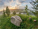 Фото А. Кошелева. «Рубцовский камень» на ландшафтной площадке «Между берёзой и сосной»