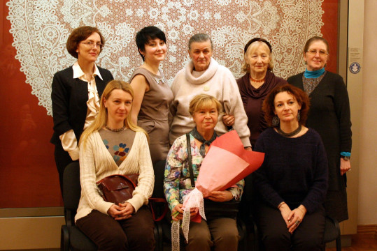 Ангелина Ракчеева отметила 70-летие в Музее кружева, где сейчас открыта ее выставка «Мой край, задумчивый и нежный»