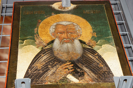Икону с образом преподобного Кирилла Белозерского раскрыли на Вологодчине. Ранее она значилась как «Неизвестный святой»