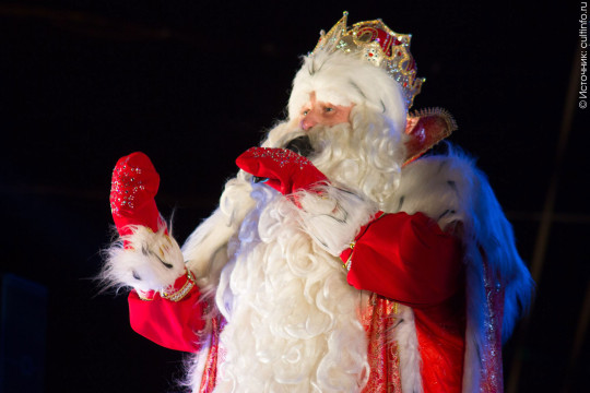 «Желаю, чтобы у каждого год был особенным»: Дед Мороз зажег огни на главной новогодней елке Вологды и поздравил всех с наступающим праздником