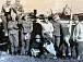 Бойцы студенческого отряда «Альтаир» ВГПИ на строительство зерносклада в д. Ломтево Вологодского района. 1968 г.