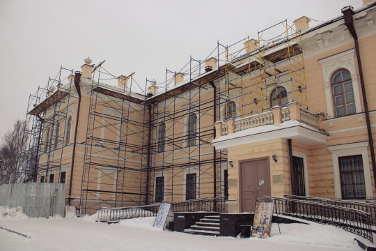 Продолжаются реставрационные работы на здании вологодского Музея кружева