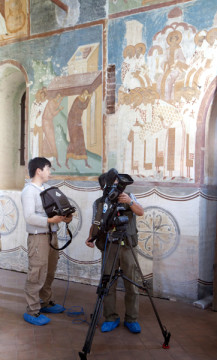 Японская телекомпания провела съемки документального фильма о Ферапонтовом монастыре