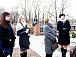 Зрители встречались перед просмотром на Кремлевской площади