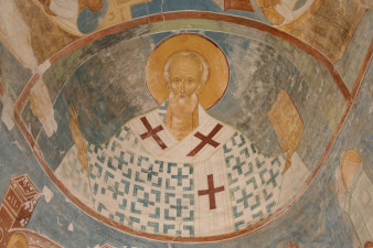 Fresco of Saint Nicholas. Photo: Kirillo-Belozersky museum-reserve
